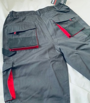 КЛАССИЧЕСКИЕ КРАСНЫЕ 48 РАБОЧИЕ БРЮКИ ПРОЧНЫЕ ТРОЙНЫЕ ШВЫ
