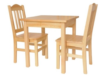 Komplet Stół 65x65 + 2x Krzesło Kuchenne Staś