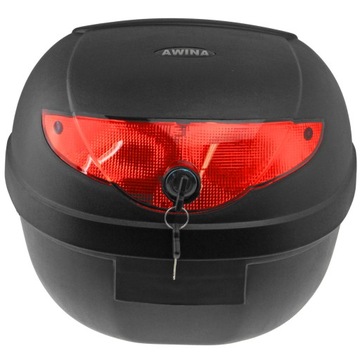 KUFER AWINA 24L NA KASK SKUTER MOTOROWER 2 PŁYTY