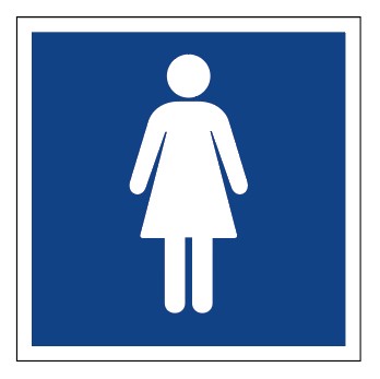 WC TOALETA DAMSKA PCV TABLICZKA PIKTOGRAM tablica zadruk UV WR_A4