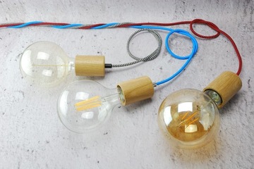 чехол на патрон е27, дуб паук LOFT