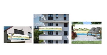 BALCONY COVER коврик для балкона с сеткой из цветов