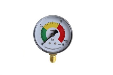 Manometr opryskiwacza M63; 0-16 bar 12x1,5