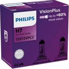 PHILIPS H7 VISIONPLUS +60% 12972VPC2 pudełko 2szt