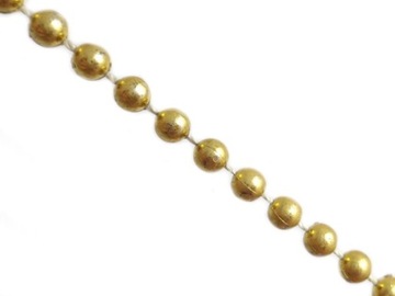 PL-869 ŁAŃCUCH DEKORACJA CHOINKA 5m 3,5mm złoty