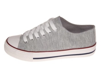 GŁADKIE TRAMPKI LH212 Grey . r.39