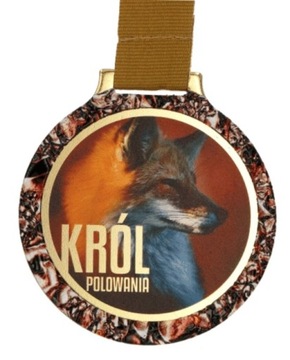 MEDAL KRÓL POLOWANIA 7 cm myślistwo PZŁ + szarfa