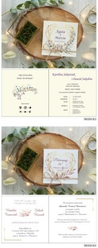 Приглашения на гражданскую свадьбу в геометрическом стиле бохо!