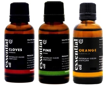 Naturalny 100% Zestaw 3x 30ml ŚWIĄTECZNY PREMIUM