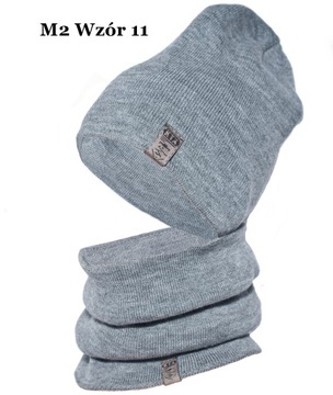 КОМПЛЕКТ МУЖСКОЙ, ЗИМНЯЯ ШАПКА, ШАРФ, ЦВЕТ М2