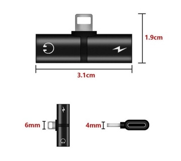 Adapter 2w1 / Lightning Audio / iPhone 11 / 11 Pro