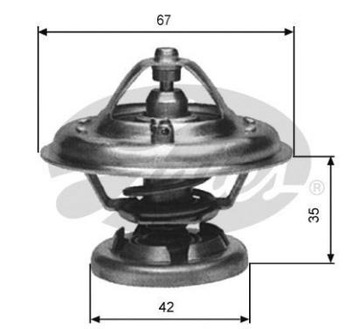 GATES TERMOSTAT DAEWOO MUSSO 2,3D/2,9D 94->