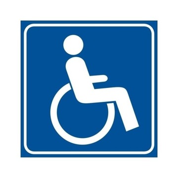 Niepełnosprawny Inwalida auto przewóz TABLICZKA