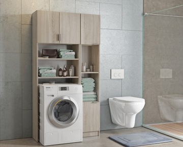 ФРАНИЯ Шкаф для ванной комнаты над стиральной машиной + колонна