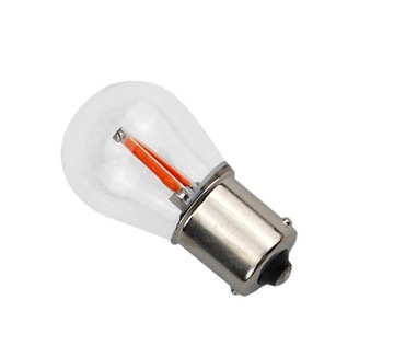 ŻARÓWKA LED 2 COB FILAMENT P21W BA15S CZERWONA