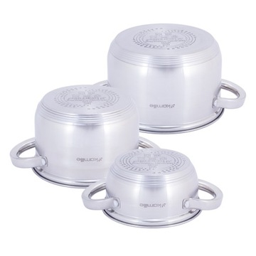 Набор кастрюль 6 шт. (1,0 л, 2,1 л, 2,9 л)