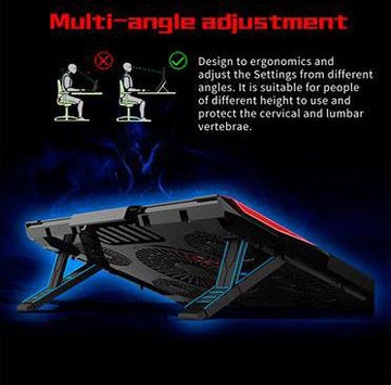 ПОДСТАВКА-ОХЛАЖДАЮЩАЯ ПОДСТАВКА ДЛЯ НОУТБУКА 12–17 ФУТОВ