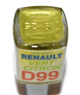 RENAULT D99 VERT CITRON LAKIER ZAPRAWKA DO RYS ARA 10 ML