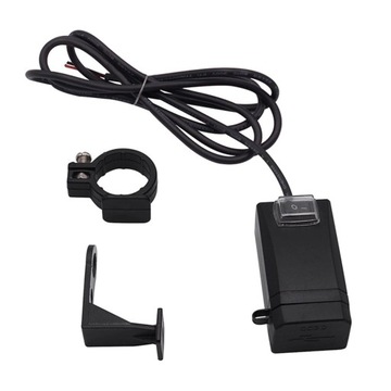 ЗАРЯДНОЕ УСТРОЙСТВО ДЛЯ МОТОЦИКЛА 2x USB QC3.0 БЫСТРАЯ ЗАРЯДКА