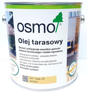 Osmo 007 Olej do tarasów 0,125 l Bezbarwny