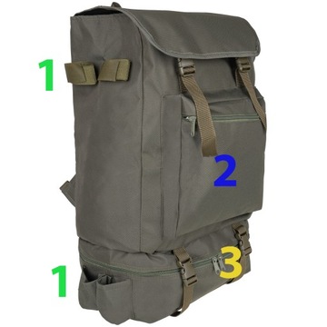Рюкзак для рыбалки Cordura 80 л - оливковый
