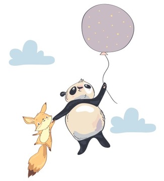 naklejki dla dzieci na ścianę balony z balonami