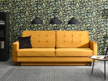 NOWOCZESNA SOFA ZE SPANIEM MODNYM PIKOWANIEM AURA