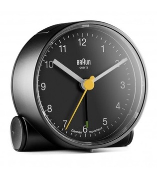 Budzik kwarcowy BRAUN BC01 alarm podświetlenie