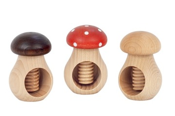 Щелкунчик ГРИБ, деревянный, коричневый.