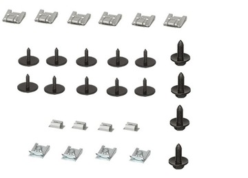 SPINKI OSŁONY SILNIKA MERCEDES E W211 W212 ZESTAW