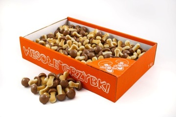 WESOŁE GRZYBKI CIASTKA Z CZEKOLADĄ SMAK TOFFI- 1KG
