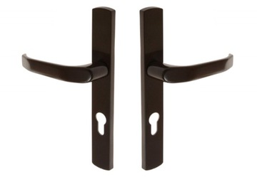 KLAMKA WĄSKA DŁUGI SZYLD 72 BRAMY FURTKI PCV ALU