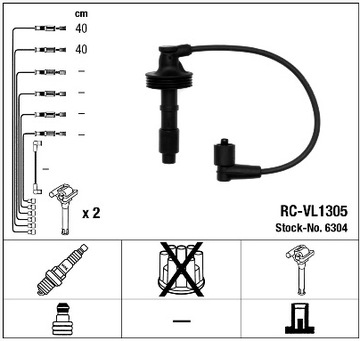KABEL ZAPALOVACÍ NGK VOLVO S40 V40 1.8 2.0 T T4