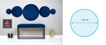 PANELE TAPICEROWANE KOŁA - fi 40