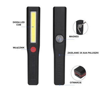 СВЕТОДИОДНАЯ ЛАМПА COB MAGNET ДЛЯ МАСТЕРСКОЙ, ОЧЕНЬ ЯРКАЯ