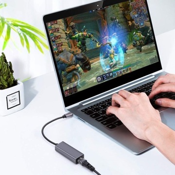 USB-C LAN ETHERNET RJ45 ГИГАБИТНЫЙ АДАПТЕР 1000 Мбит/с