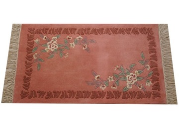 Wełniany dywan FLORAL BRZOSKWINIOWY 61X91