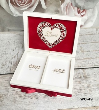 Коробка и конверты для обручальных колец U2/U3 графика