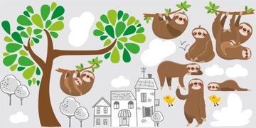 наклейки для детей, настенные ёлки ​​240