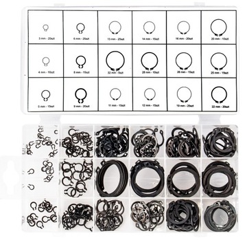 НАРУЖНЫЕ КОЛЬЦА СЕГЕРА 300 ШТ. СОРТЕР