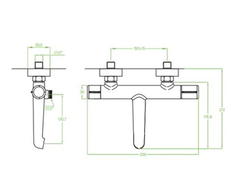 LAVEO PRETTO BAO 710D СМЕСИТЕЛЬ ДЛЯ ВАННЫ, ЧЕРНЫЙ