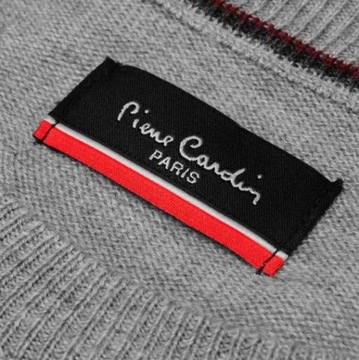 PIERRE CARDIN sweter swetr okrągły dekolt tu: L