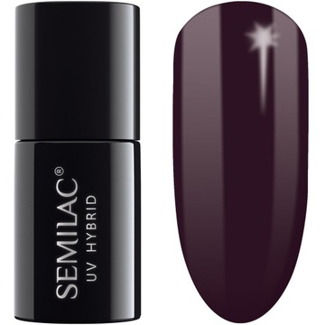 SEMILAC LAKIER HYBRYDOWY 099 DARK PURPLE WINE 7ML