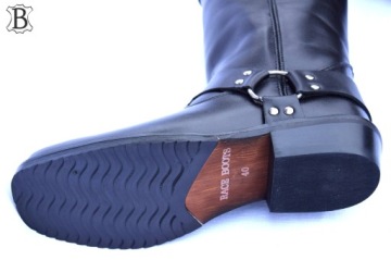 КОЖАНЫЕ КОВБОЙСКИЕ САПОГИ HARLEY CHOPPER RACE BOOTS KST2