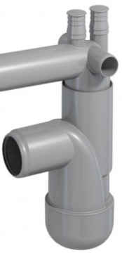 СИФОН НАСТЕННЫЙ РУКОВОДСТВЕННЫЙ 1 КОЛОКОЛЬЧИК ДЛЯ ГРАНИТНОЙ МОЙКИ