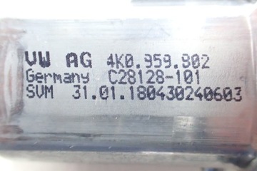 AUDI A7 4K MOTOREK OKNO KPL 4K0959801 4K0959802