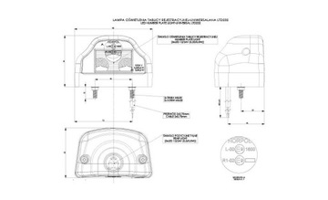 ЛАМПА ОСВЕЩЕНИЯ ПЛАТФОРМА СО СВЕТОДИОДНЫМ ПОЛОЖЕНИЕМ 12/24В LTD 232