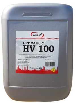 OLEJ HYDRAULICZNY JASOL HV 100 - - 20 litrów