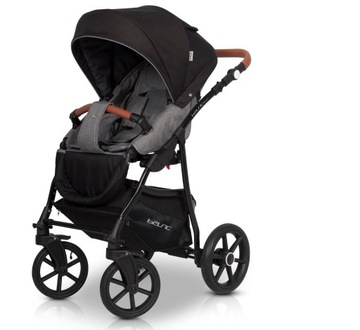 ПОЛЬСКАЯ МНОГОФУНКЦИОНАЛЬНАЯ КОЛЯСКА 3в1 / RIKO BASIC PLUS АНТРАЦИТ