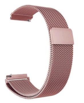BRANSOLETA MILANESE MESH RÓŻOWA 22mm Magnetyczna
